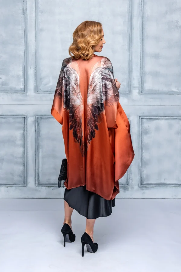 Terracota Silk Kimono